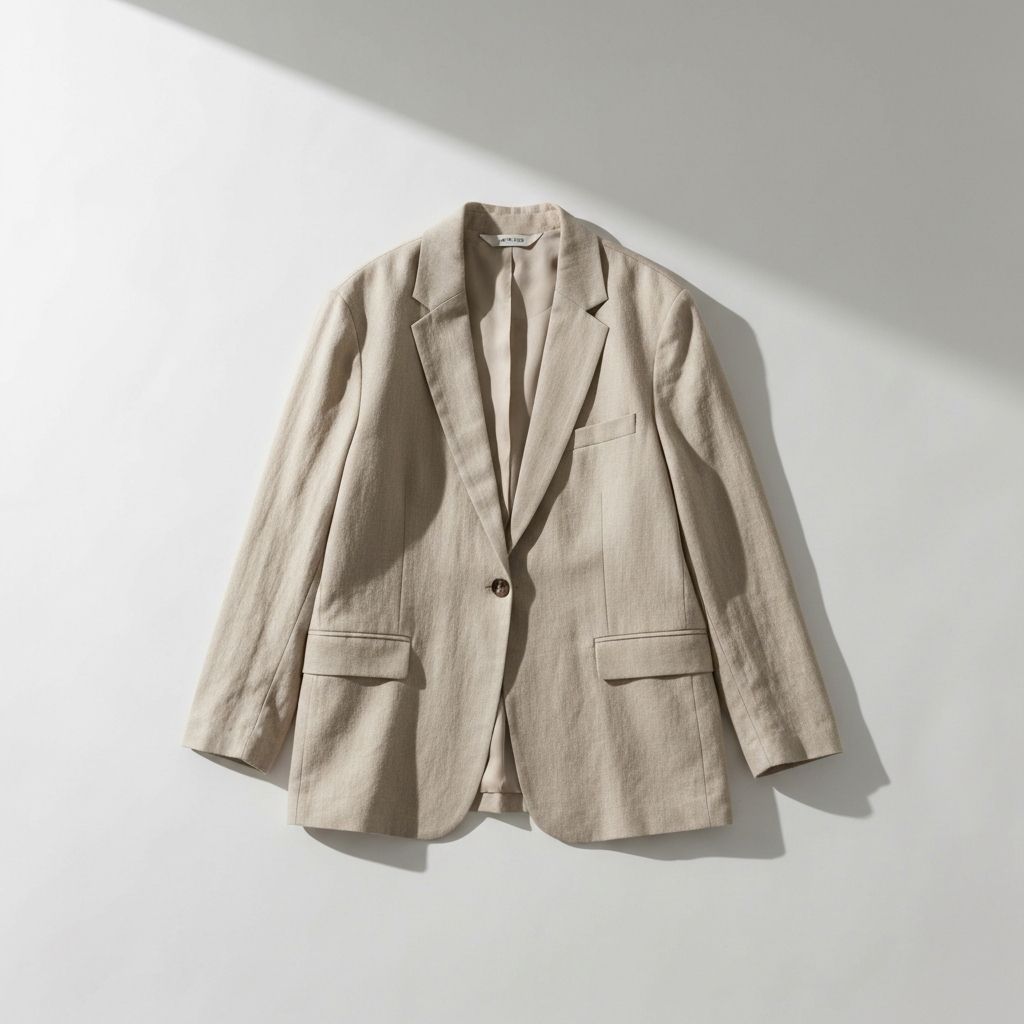 Oversized Linen Blazer